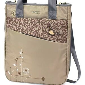 CHALA CV-Venture Zip-Around Tote - RFID Protected Expandable Shoulder Purse bag